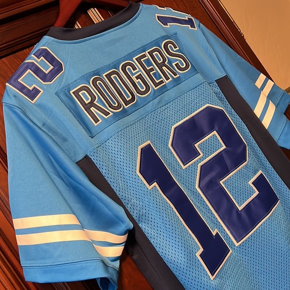 NFL Green Bay Packer QB Great Aaron Rodgers Rare High School Stitched #12 Jersey - Picture 5 of 8